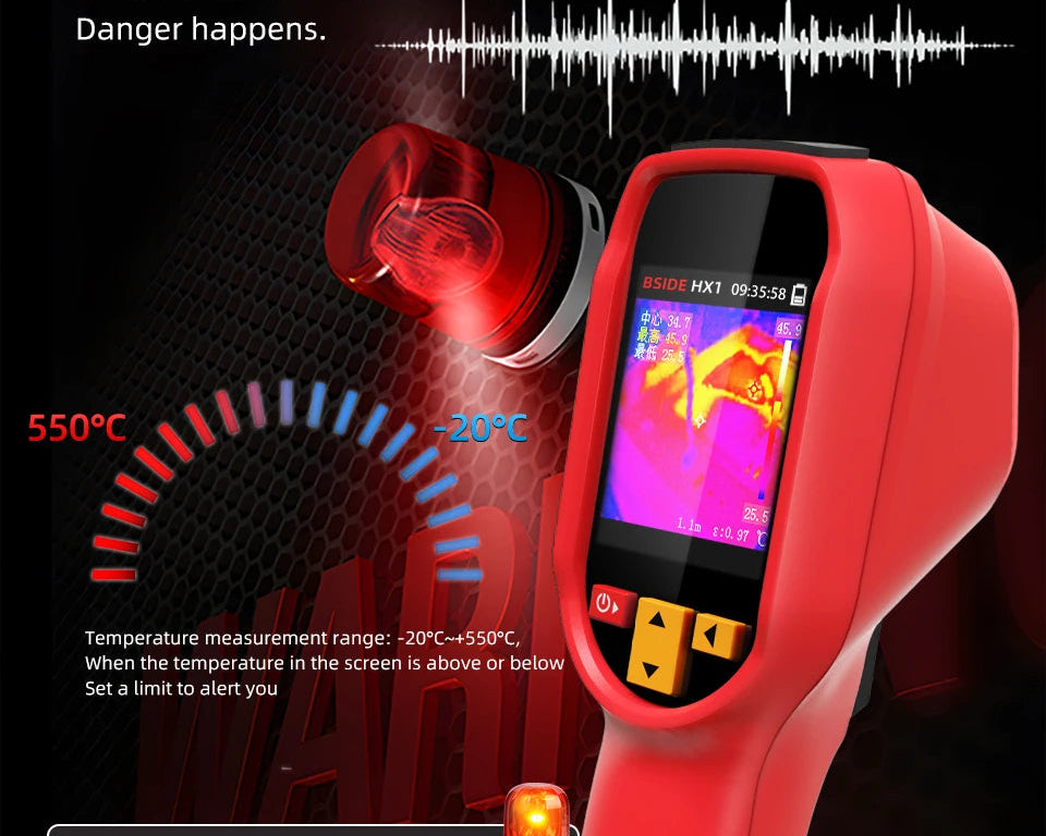BSIDE HX1 Thermal Imaging Camera 240x240 - Infrared Temperature Meter