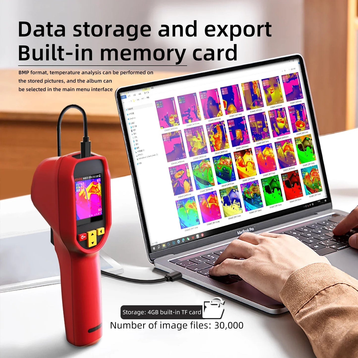 BSIDE HX1 Thermal Imaging Camera 240x240 - Infrared Temperature Meter