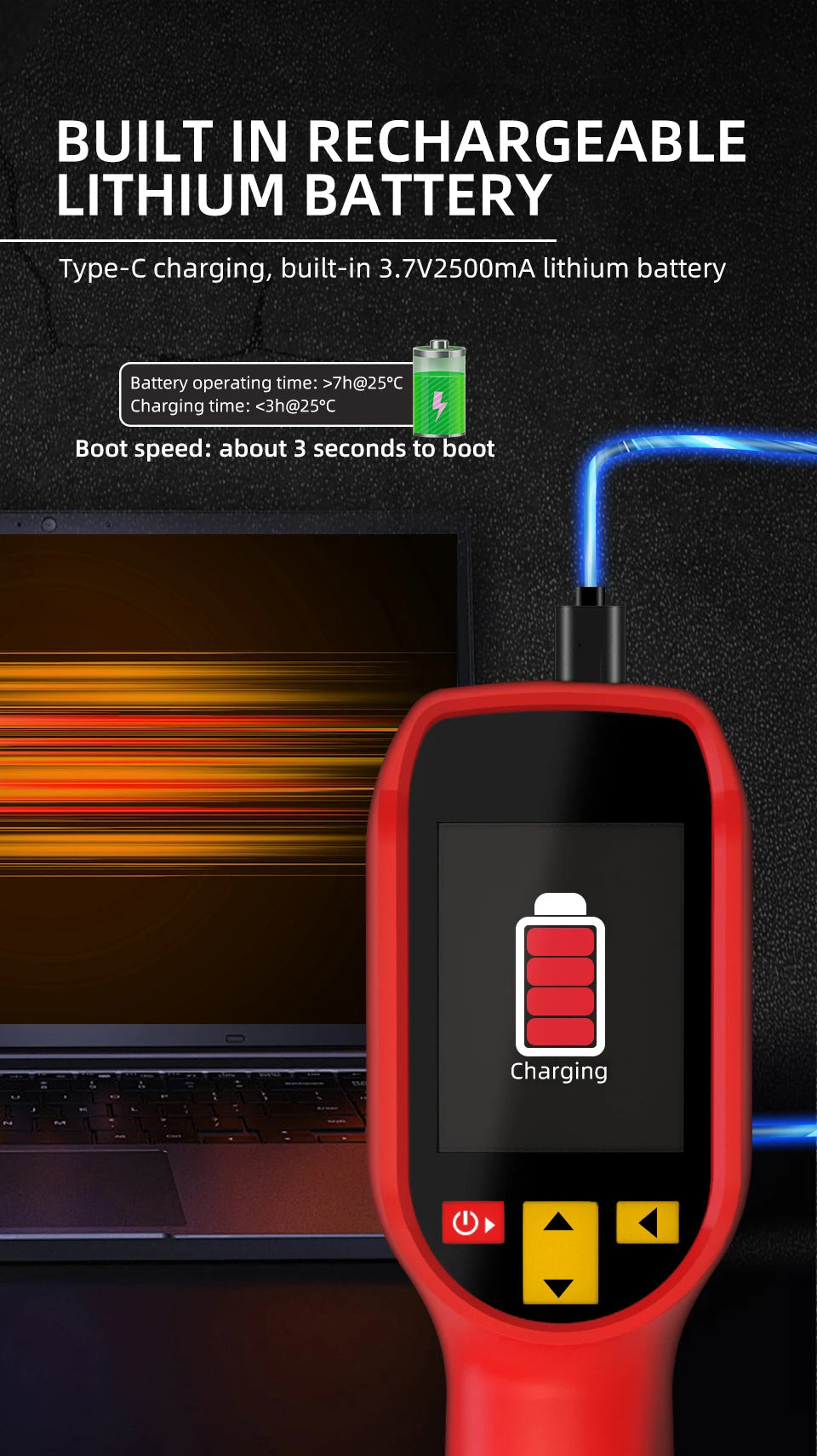 BSIDE HX1 Thermal Imaging Camera 240x240 - Infrared Temperature Meter