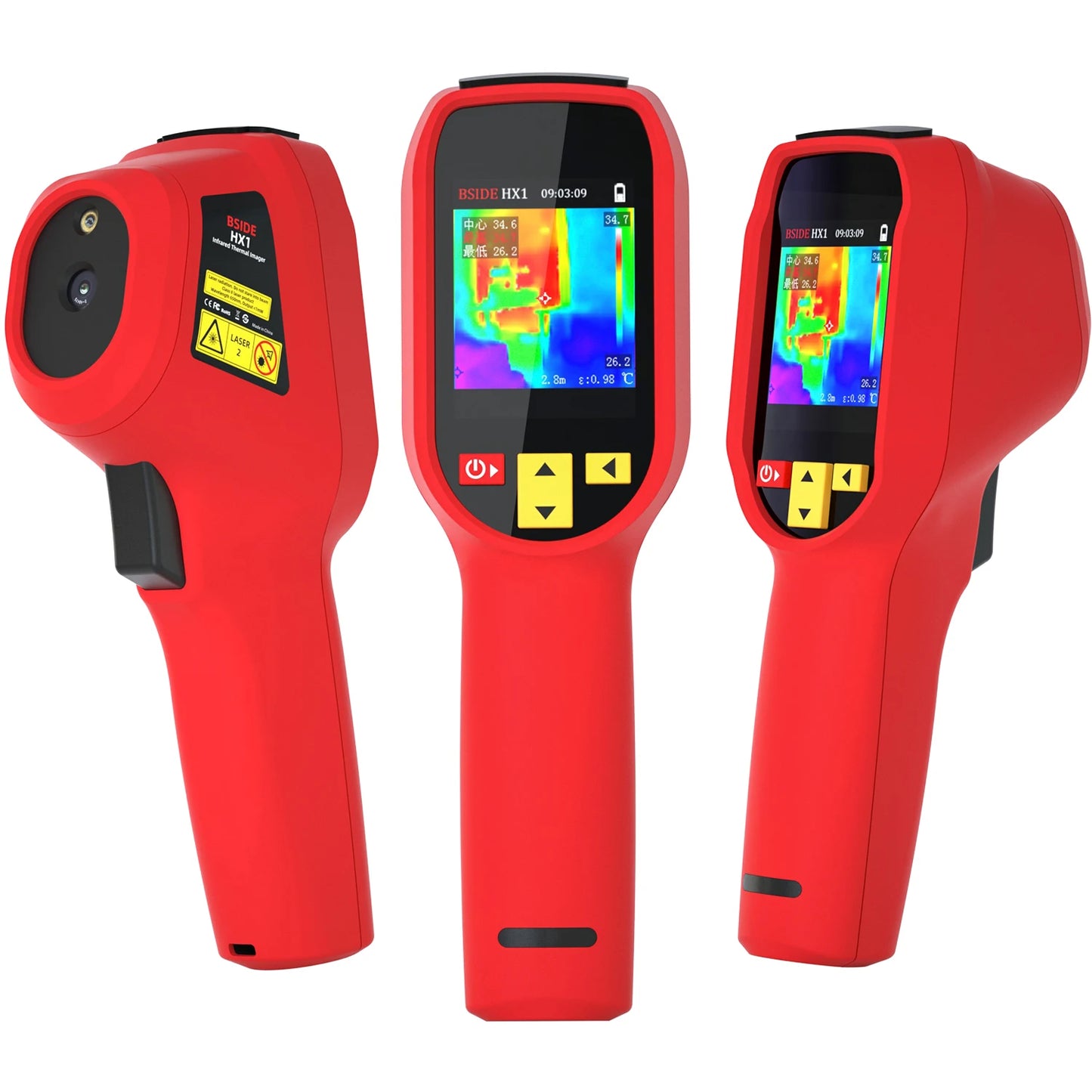 BSIDE HX1 Thermal Imaging Camera 240x240 - Infrared Temperature Meter